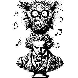 Beethoven With Owl