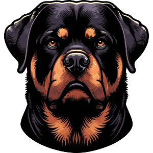 Rottweiler Dog Portrait
