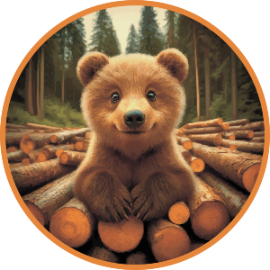 Smiling Bear Cub