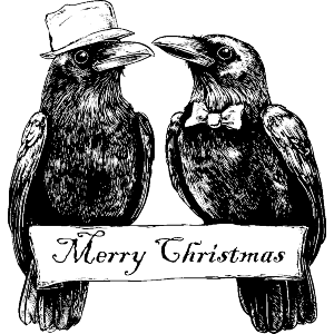 Merry Christmas with Crows