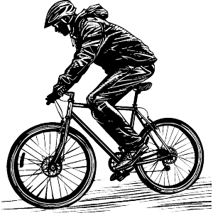 Cyclist Side View