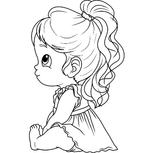 Cute Sitting Girl