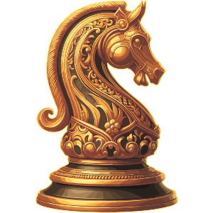 Ornate Knight Chess Piece