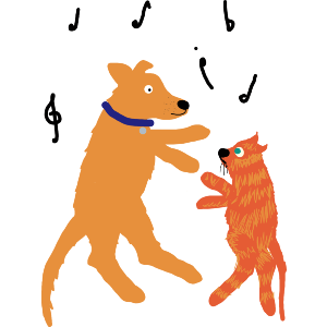 Dancing Dog And Cat