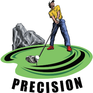 Focused Golfer