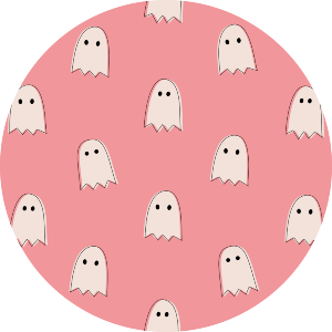 Pink Ghost Pattern