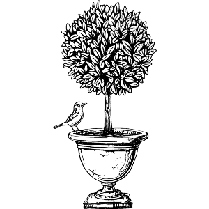Topiary with Bird