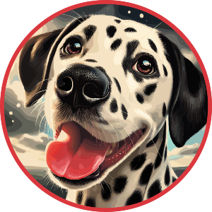 Smiling Dalmation Dog