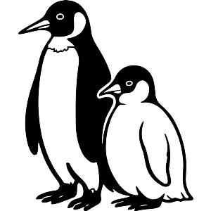 Penguin Mother & Chick