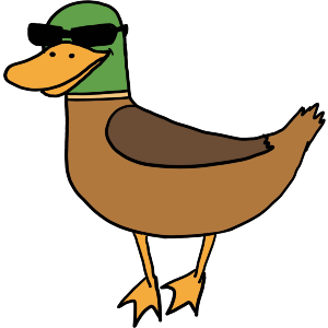 Duck Wearing Sunglasses