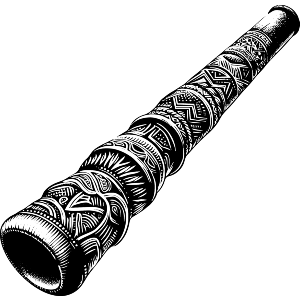 Carved Didgeridoo