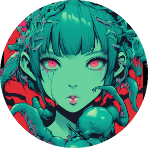 Cute Manga Girl Horror Skulls Anime