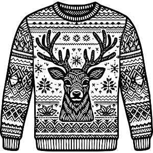 Christmas Jumper with Reindeer