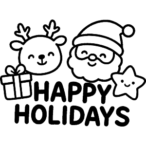 Happy Holidays With Santa
