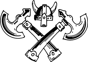Viking Axes & Helmet