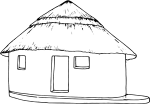 African hut