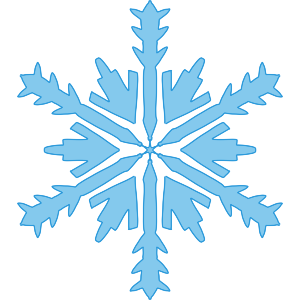 Snowflake In Blue