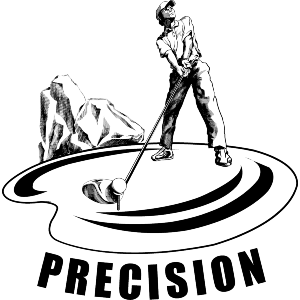 Focused Golfer