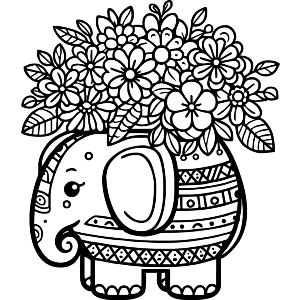 Elephant Flower Vase