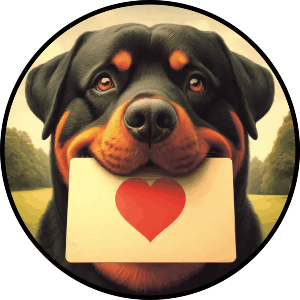 Rottweiler Love Note
