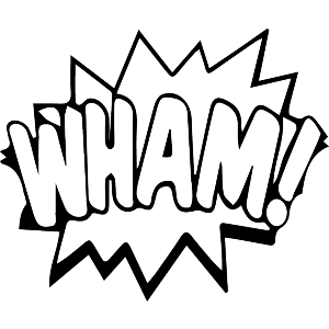 Wham Comic Action Bubble