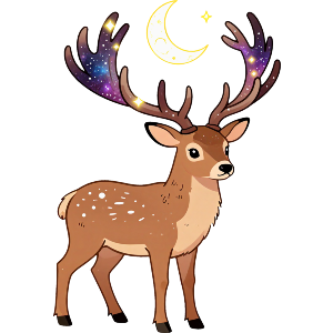 Stag With Galaxy Antlers