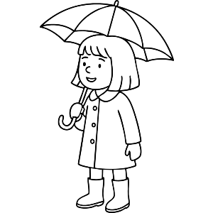Girl with umbrella