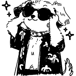 Cool Dog Wearing sunglasses