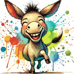 Happy Dancing Donkey