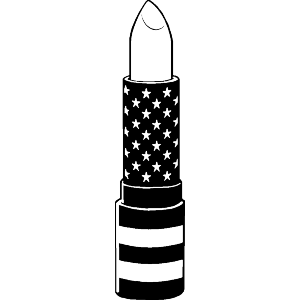 American Flag Lipstick