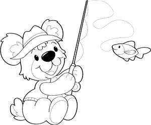 Teddy Bear Fishing