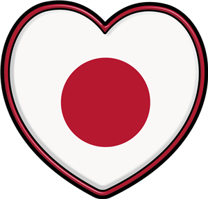 Japan Flag Heart