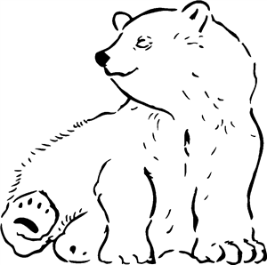 Sitting Polar Bears