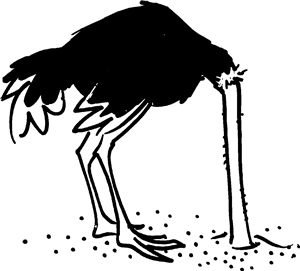 Head In Sand Ostrich