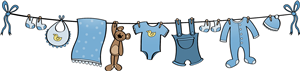 Baby Boy Washing Line