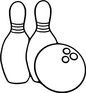 Bowling Ball & Skittles