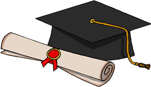 Graduation Hat and Scroll