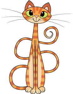Tall Orange Cat