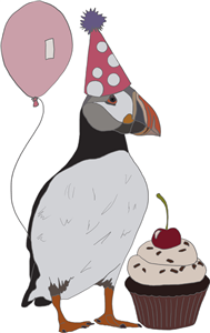 Party Puffin & Cupcake