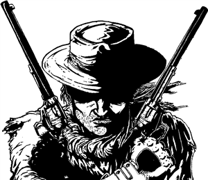 Cowboy With Guns