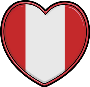 Peru Flag Heart