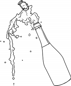 Popped Champagne Bottle