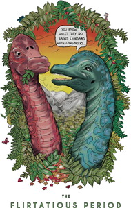 Flirting Dinosaur Couple
