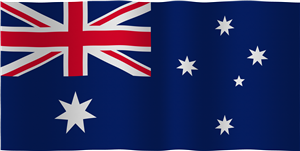 Waving Australian Flag