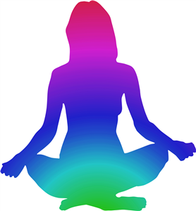 Colourful Yoga Woman