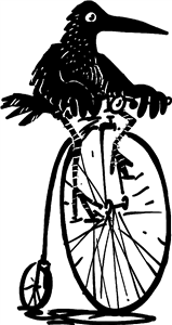 Crow Riding Bike