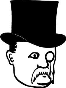 Monocled Top Hat Man