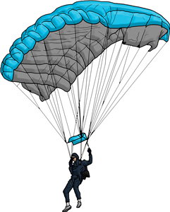 Man With Parachute