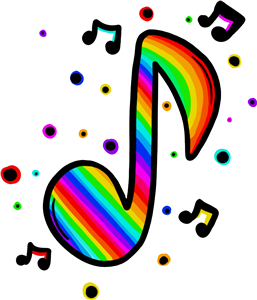 Rainbow Music Notes