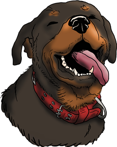 Happy Rottweiler